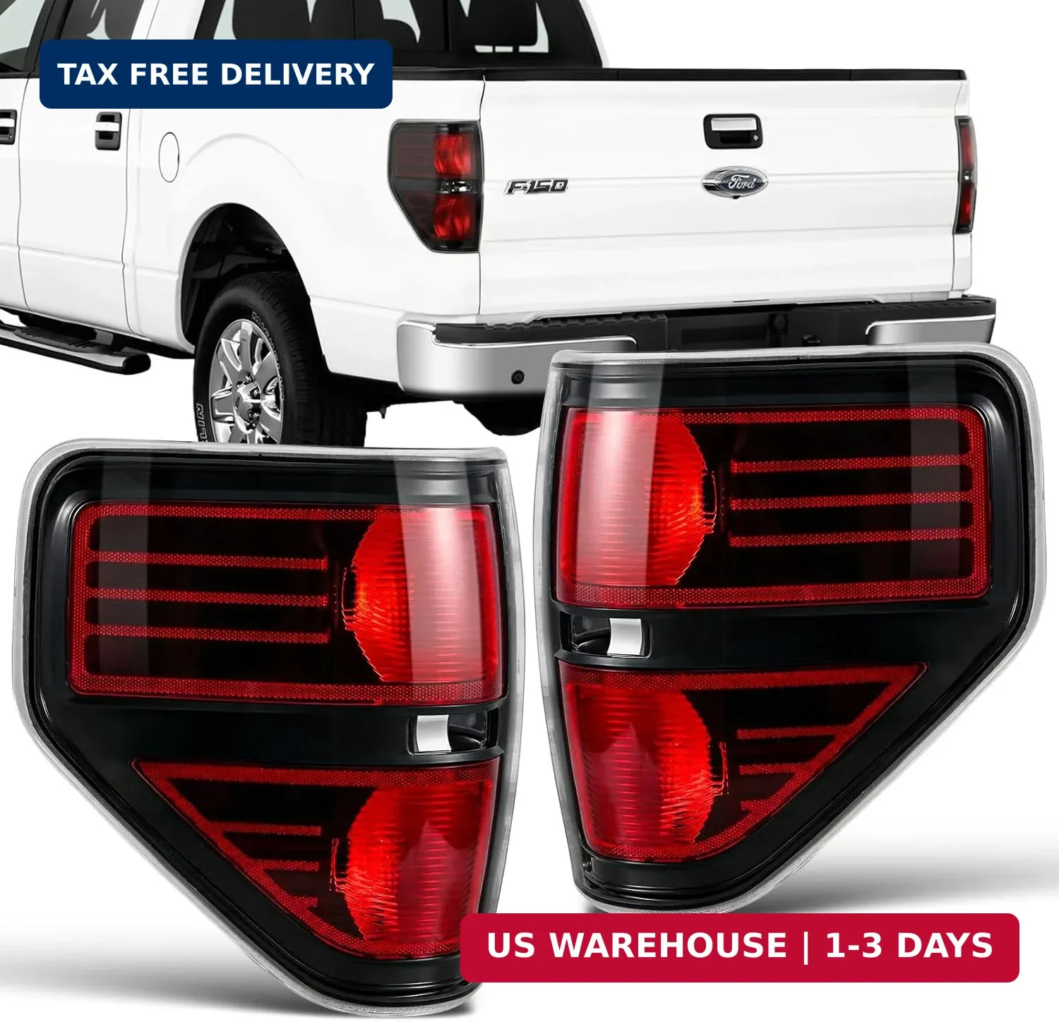 Rear Brake Tail Light for 2009 2010 2011 2012 2013 2014 Ford F150 F-150 Left Dri