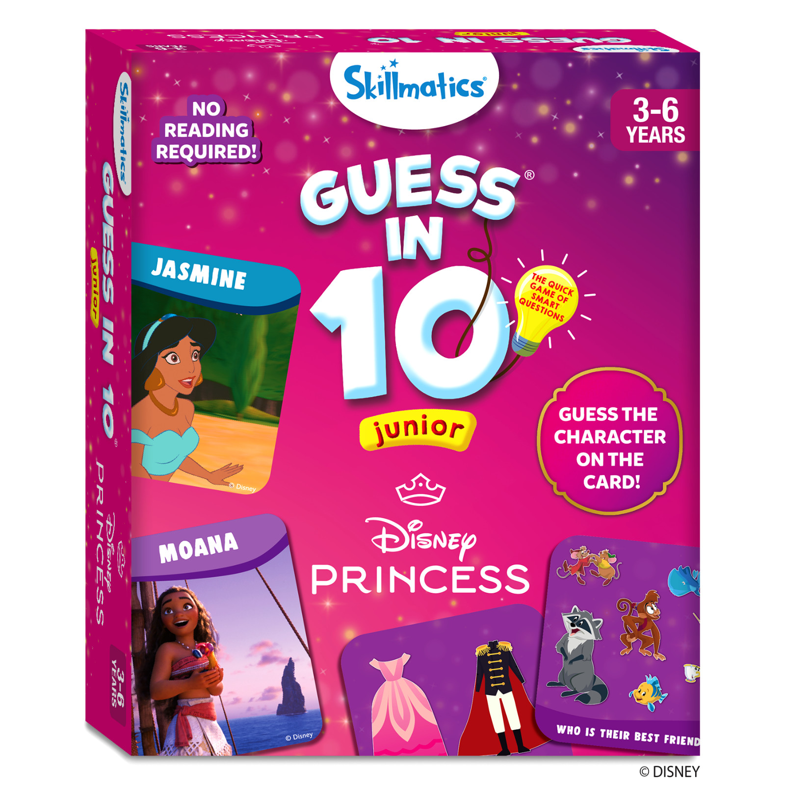 Skillmatics Card Game – Guess in 10 Junior Disney Princess for Kids Ages 3 to 6