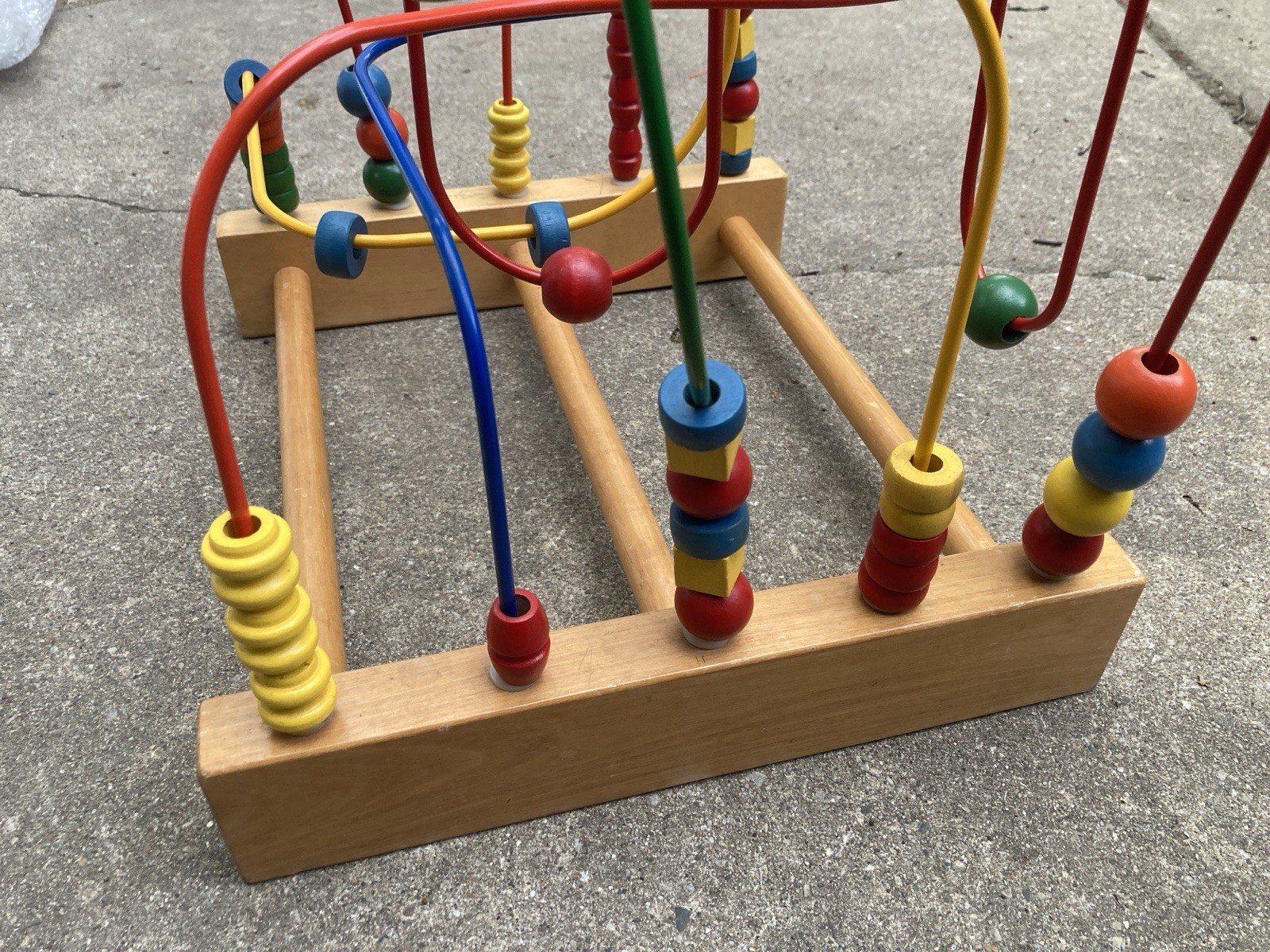 Child’s Rollercoaster Large Educational Bead Maze Wooden Toy