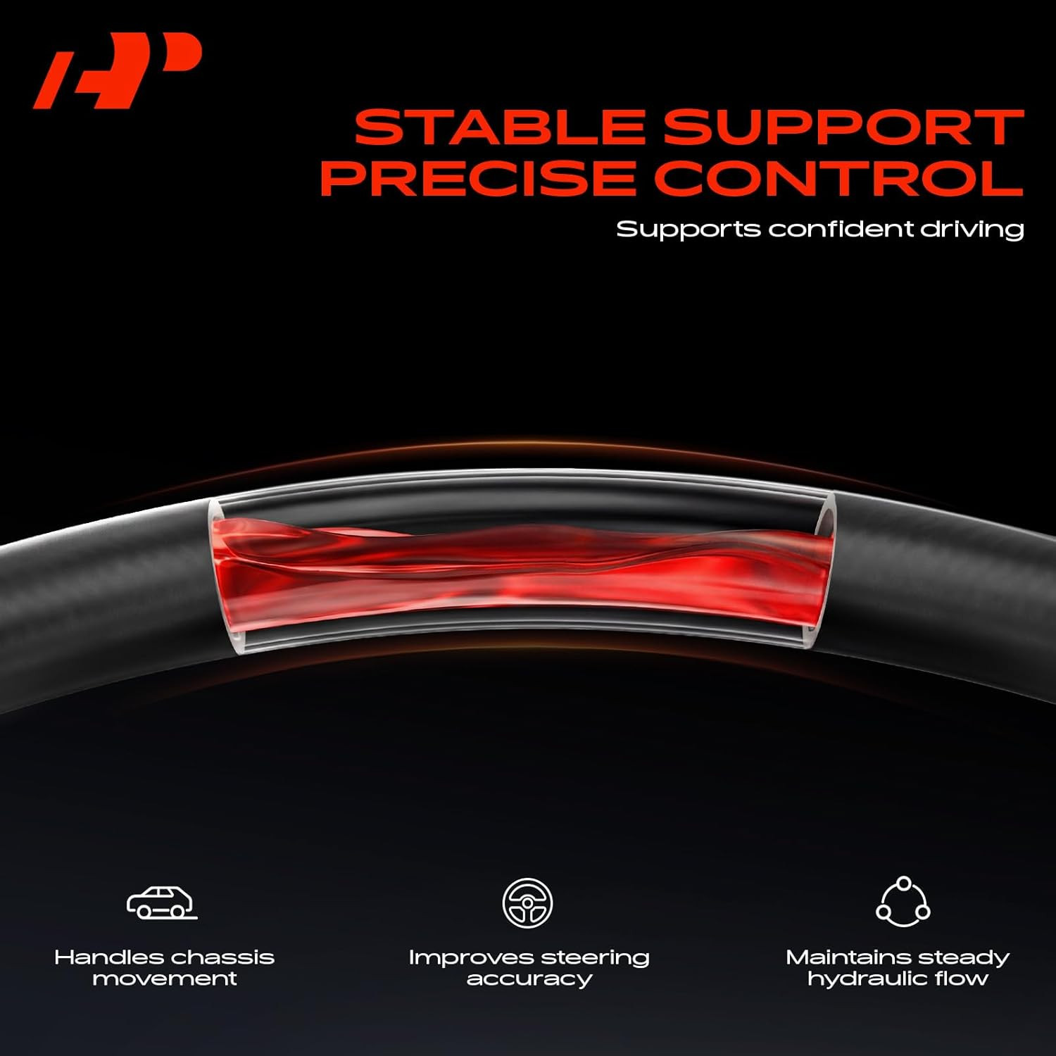 Power Steering Reservoir/Suction Line Hose Assembly Compatible with Honda Civic