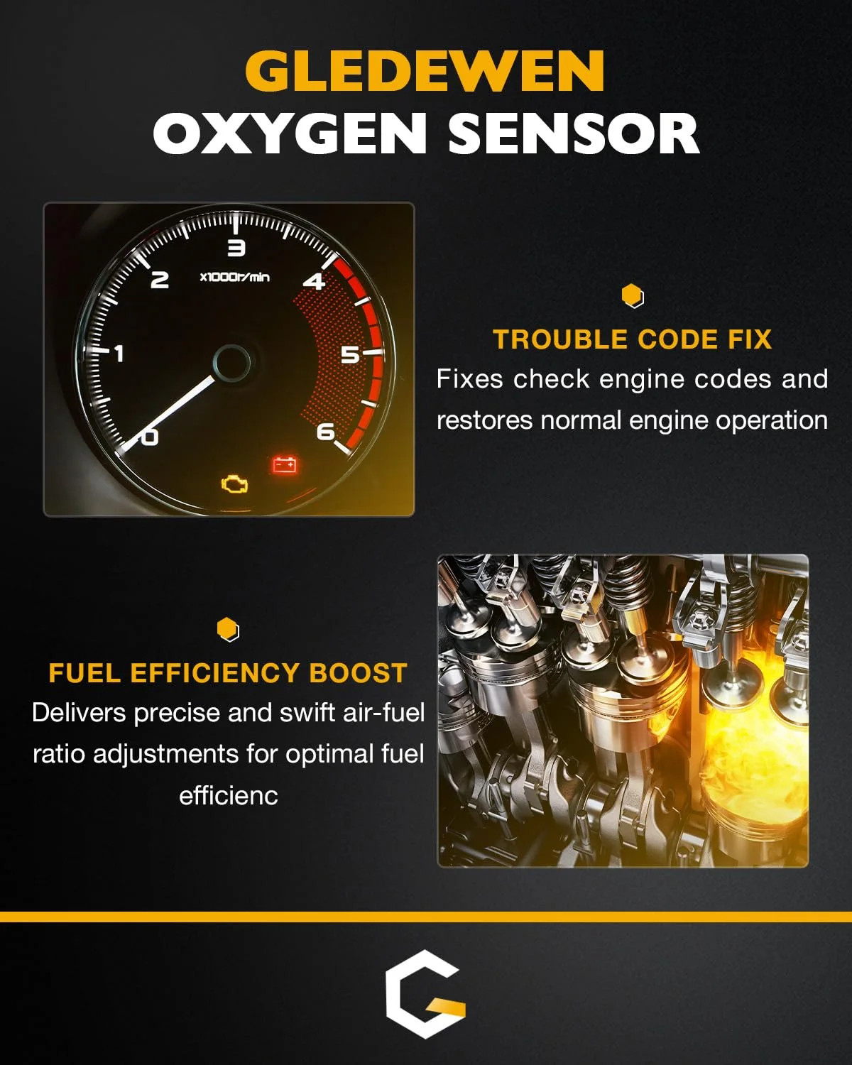 O2 Sensor Upstream Downstream 2Pcs | Oxygen Sensor for Ford F150 F250 Ranger Exp