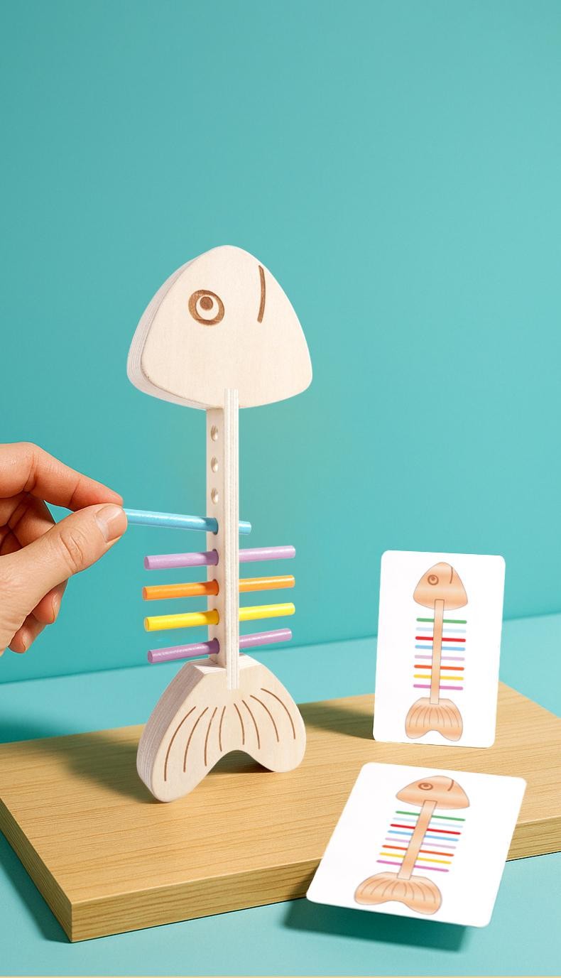 Children Wooden Balance Stick Sensory Puzzle Game Educational Birthday Gift