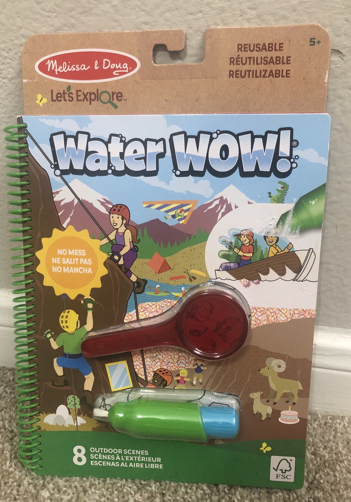 Melissa And Doug Lets Explore Water Wow Outdoor Adventure Reusable Activity Pad