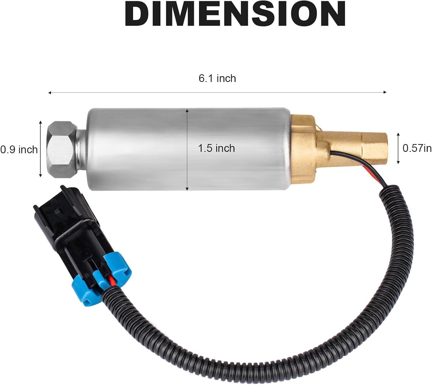 861155A3 Electric Fuel Pump Replacement For Mercury Mercruiser Marine Boat 4.3L