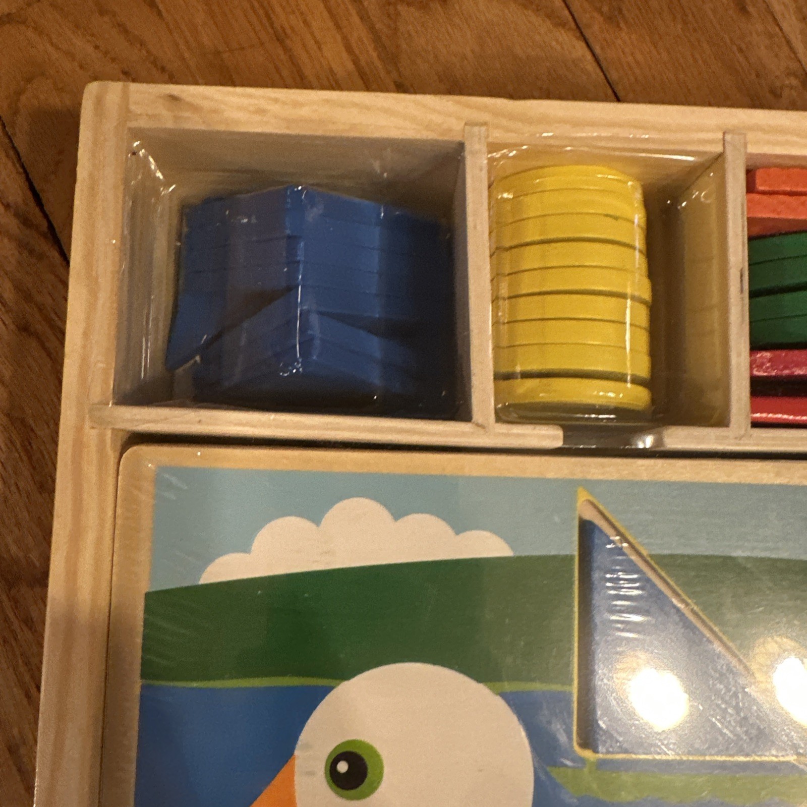 NEW MELISSA & DOUG BEGINNER PATTERN BLOCKS AND BOARDS NIP SEALED!