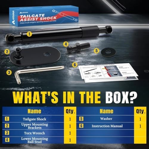 ARANA Tailgate Assist Soft Open for Toyota Tundra 2007-2021 | Truck tail gate sl