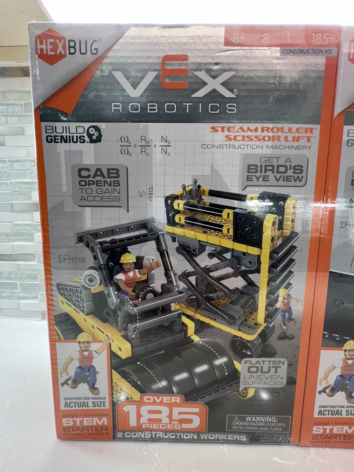 Hexbug Vex Robotics Steam Roller Skid Steer Excavator NEW NIB SEALED