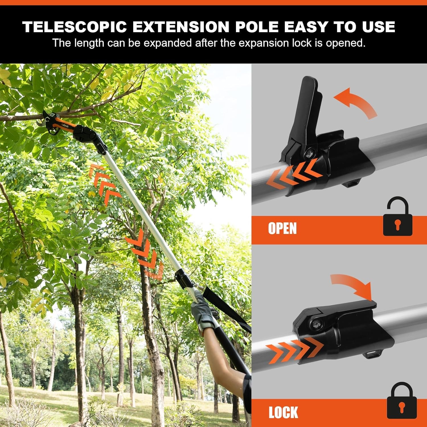 Cordless Pruning Shears 40mm Brushless Electric Pruner Kit