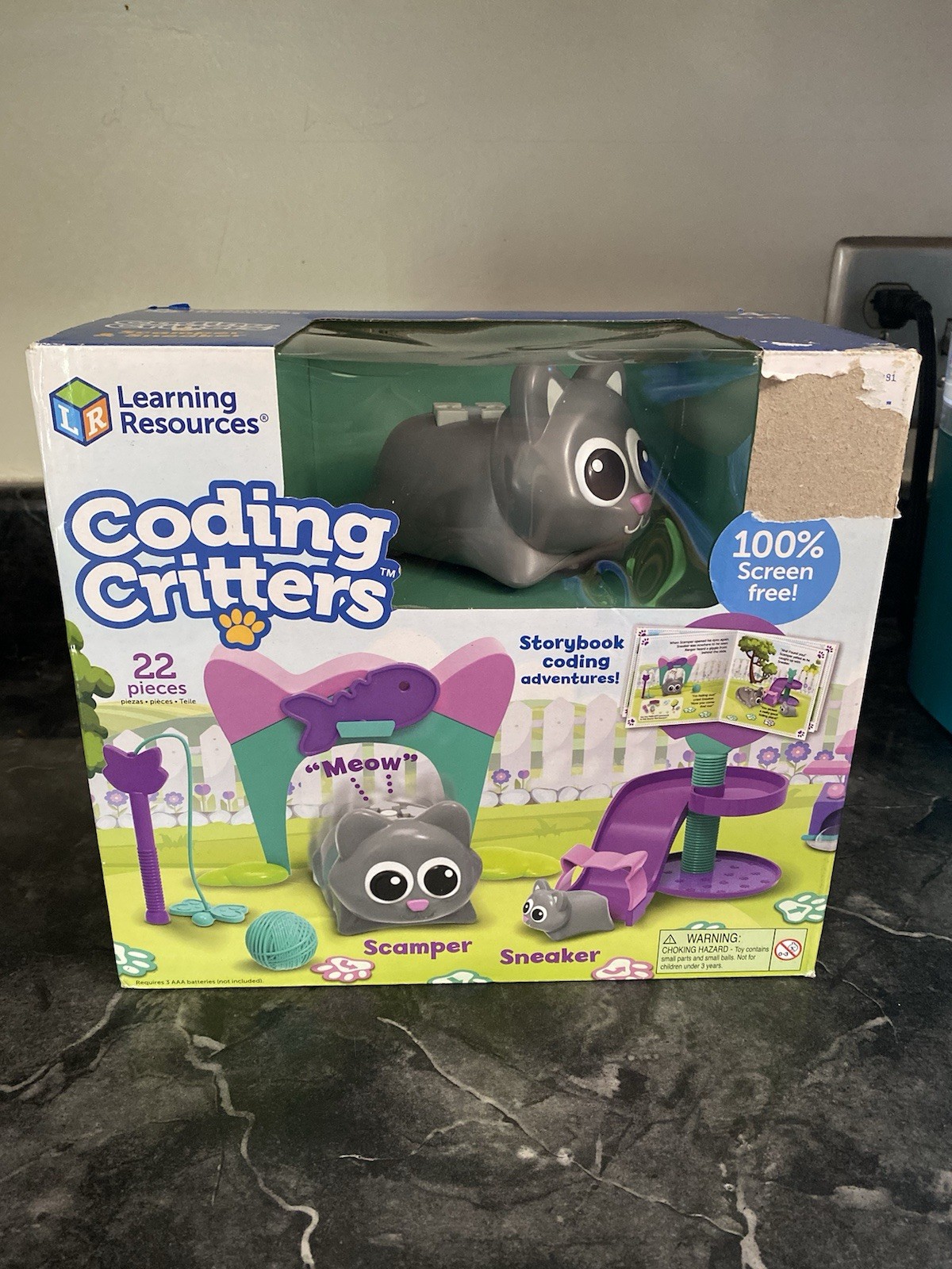 Learning Resources Coding Critters~Scamper & Sneaker~New~Imperfect Box