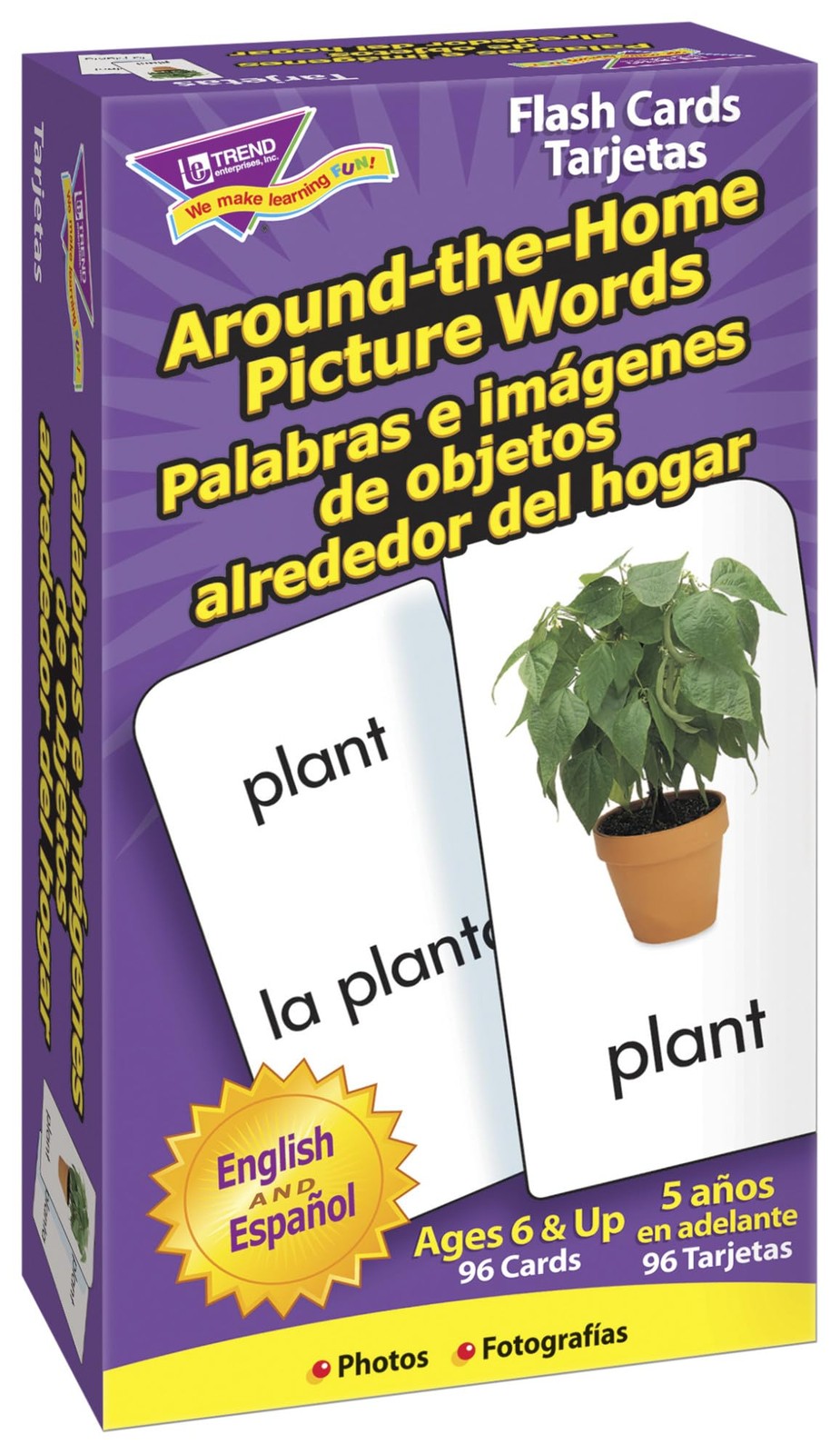 FLASH CARDS AROUND THE HOME 96/BOX PK