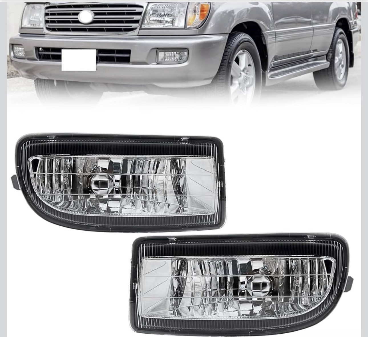 WILD BEAR Driving Fog Lights Fit For 1998-2007 Land Cruiser FJ100, Front Bump…