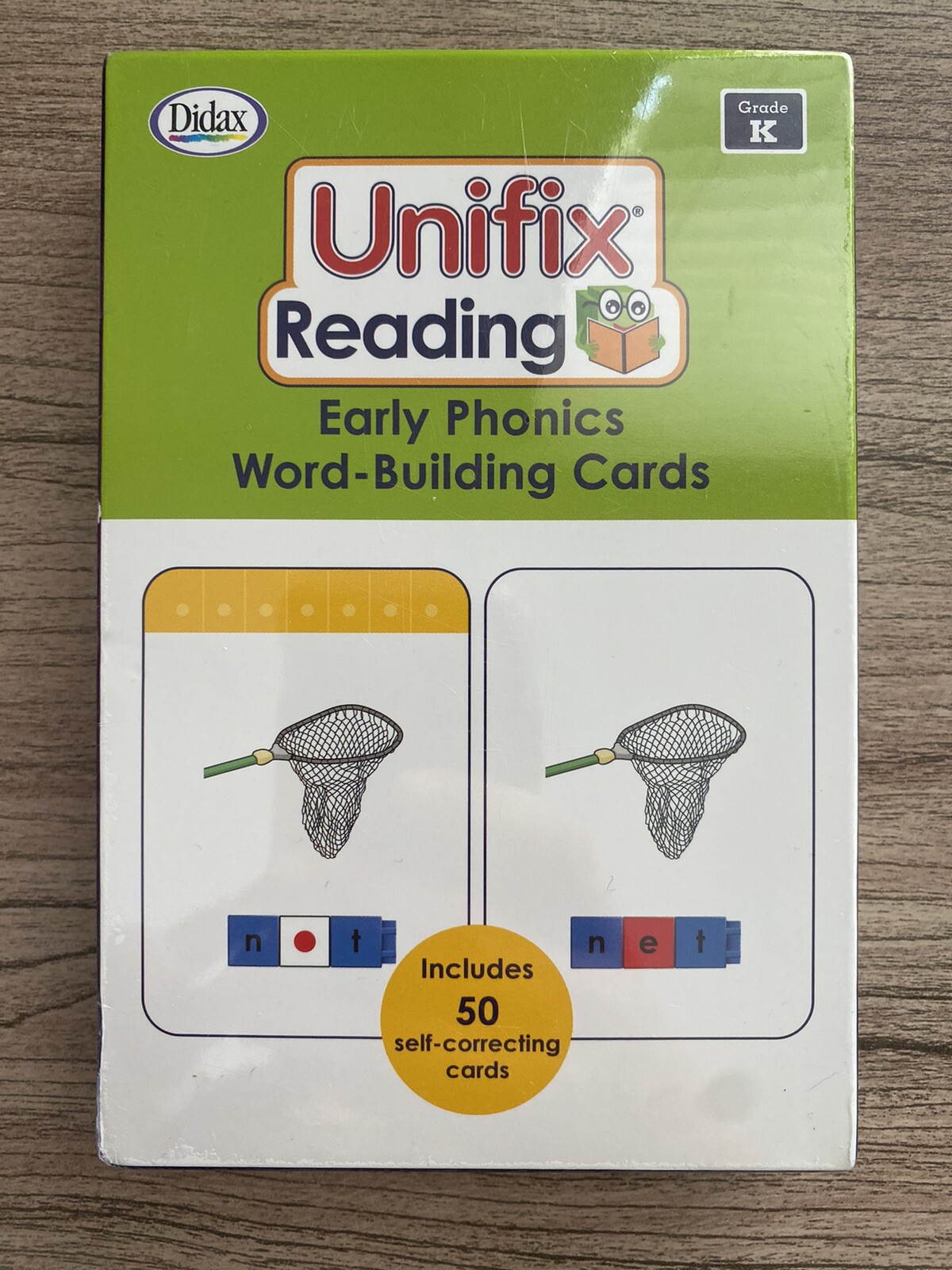 Didax Unifix Reading Early Phonics Word-Building Self Correcting Cards K-1 New