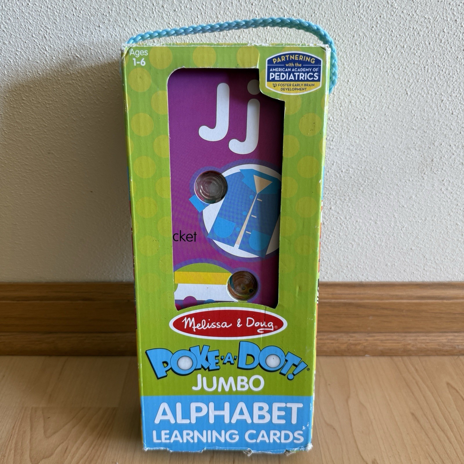 Melissa & Doug POKE A DOT! Double-Sided Jumbo Alphabet Learning Cards, Ages 1-6