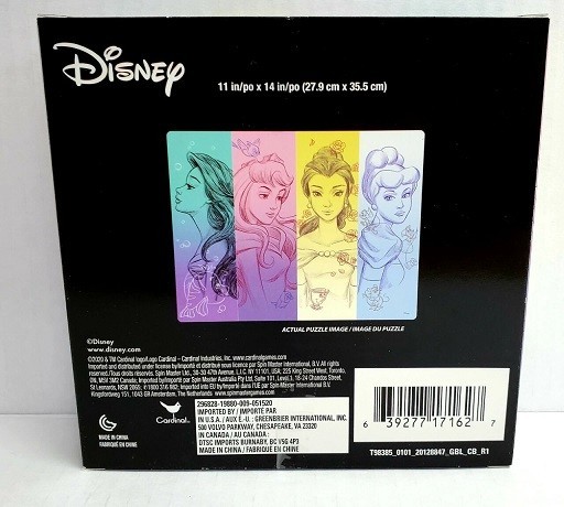 500pc DISNEY PRINCESSES ARIEL BELLE CINDERELLA MULAN PUZZLE JIGSAW KIDS COLLAGE
