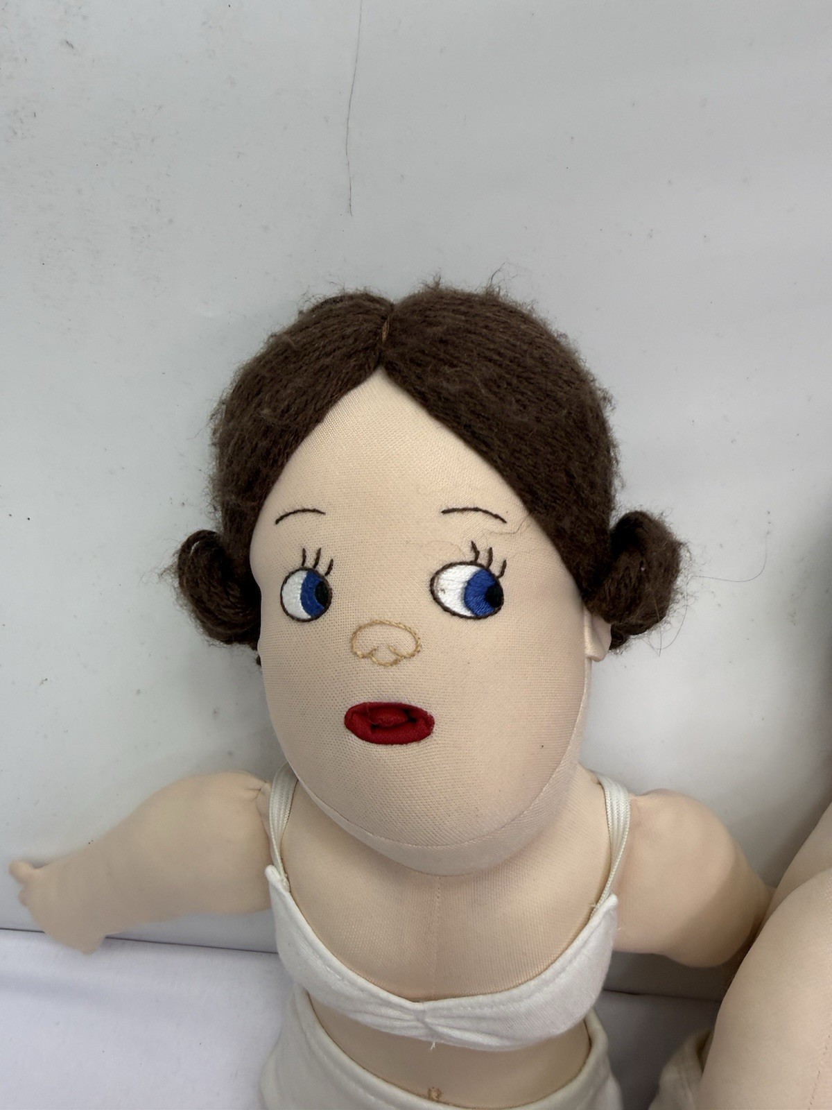 Vintage Teach A Bodies Man And Woman Anatomically Correct Plush Dolls W/clothes