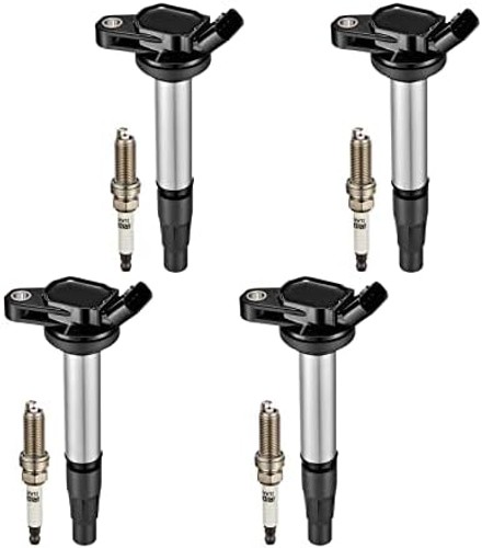 BDFHYK Ignition Coil Pack UF596 and Iridium Spark Plugs 93501 Compatible with…