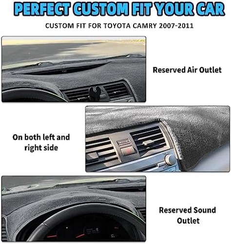 POSAID for Toyota Camry Dash Cover 2011 2010 2009 2008 2007 Dashboard Cover M…