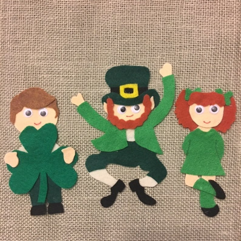 Luck of the Irish Felt Pieces for Felt or Flannel Board Play