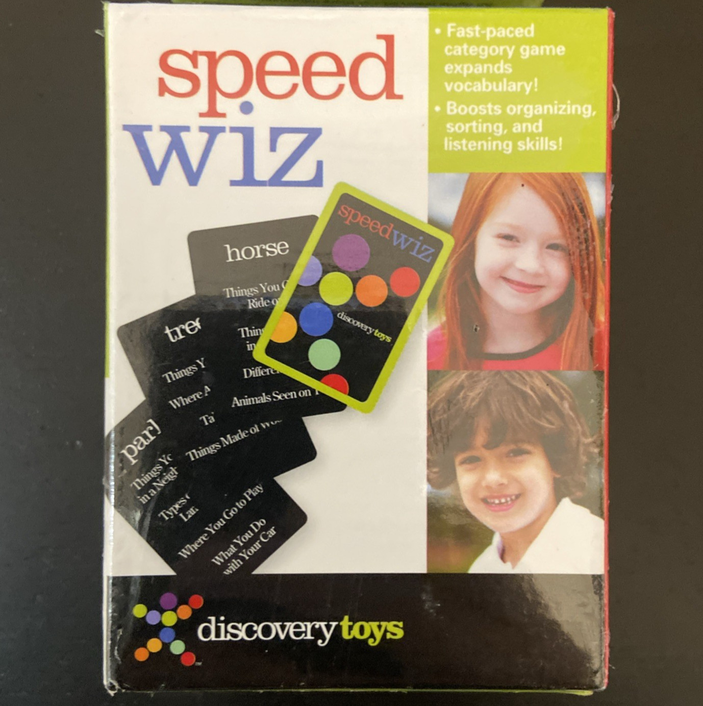 Discovery Kids Speed Wiz & Wiz Kidz Educational Card Board Game – New / Sealed