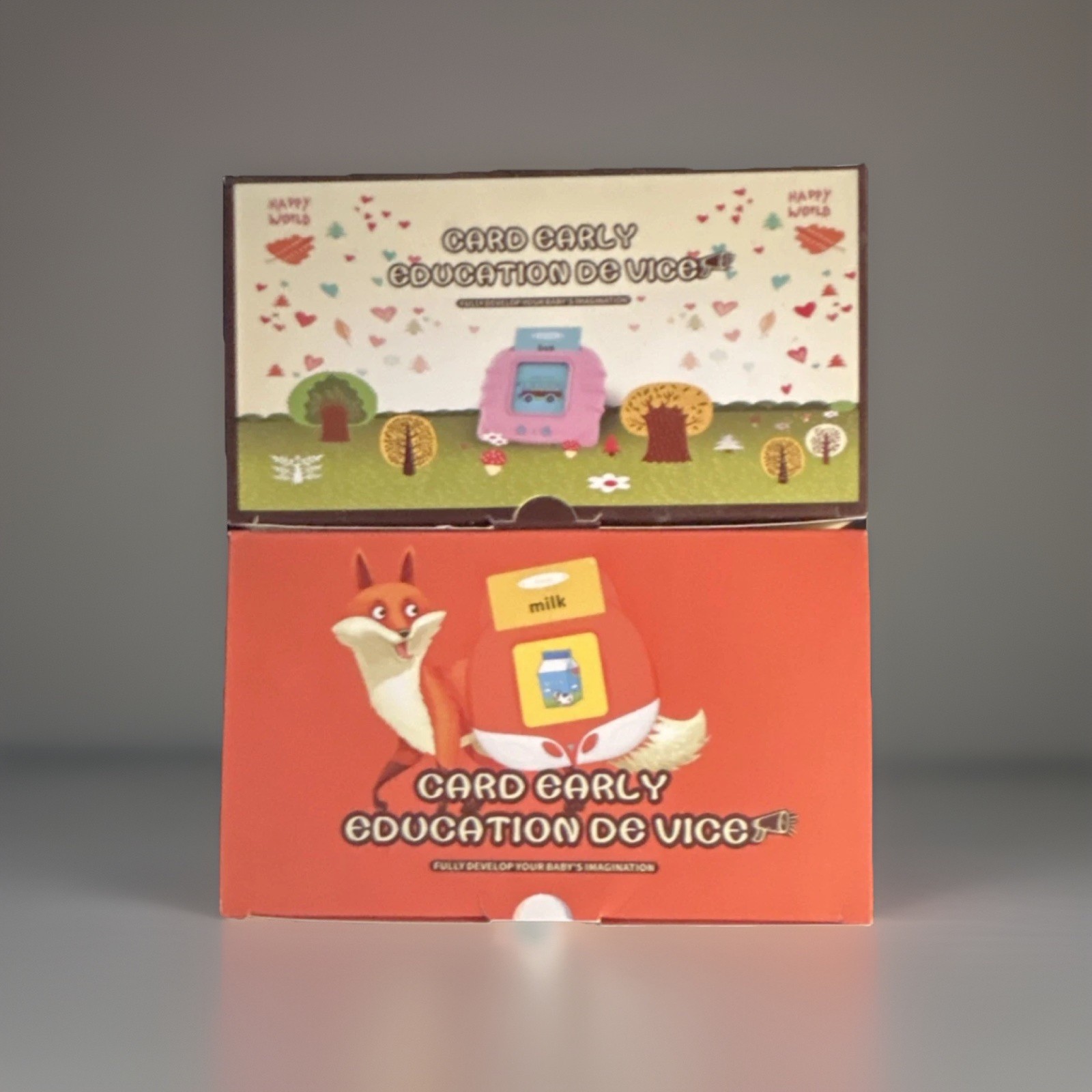 Happy World Card Early Education Set Alphabet Orange Pink 3-4 Years
