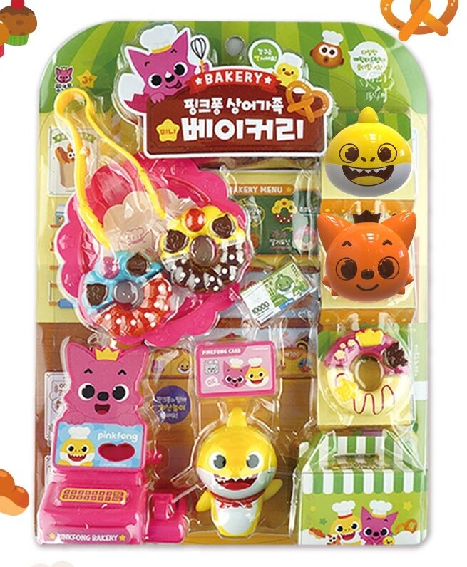 Pinkfong Baby Shark Family Mini Bakery Shop Role Playing Korean Toy Freeship