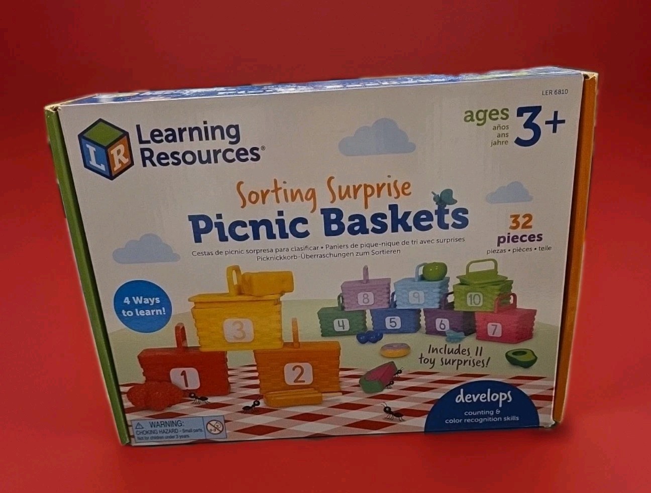 Learning Resources Sorting Surprise Picnic Baskets Sorting New/Open Box