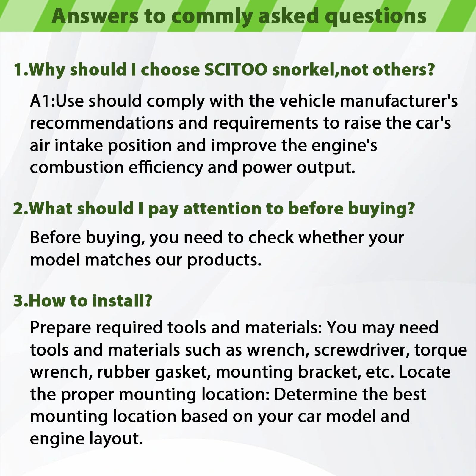 SCITOO Auto Snorkel Kit Replacement Compatible for 1999-2004 for Land Rover f…