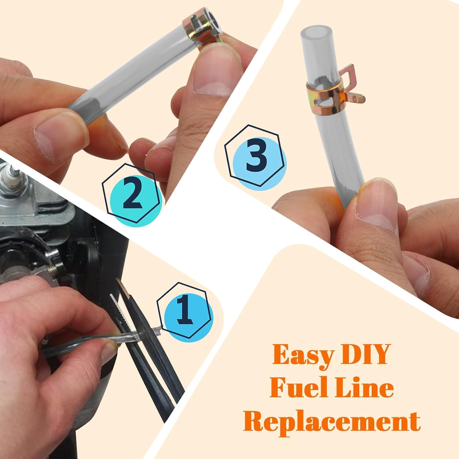 Premium TPU Fuel Line Kit 3 Sizes (3mm ID/5mm OD, 5mm ID/8mm OD, 6mm ID/9mm OD),