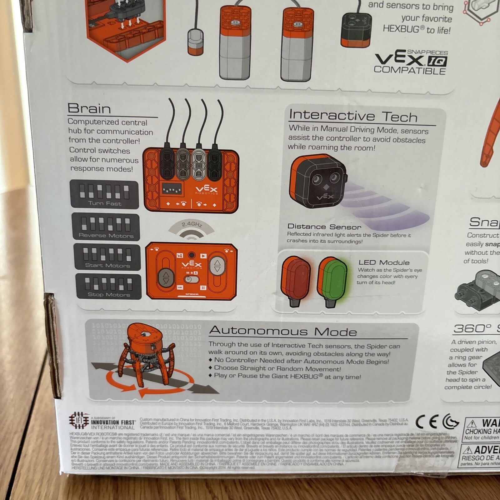 Vex Robotic Spider Construction Kit 350 Pieces