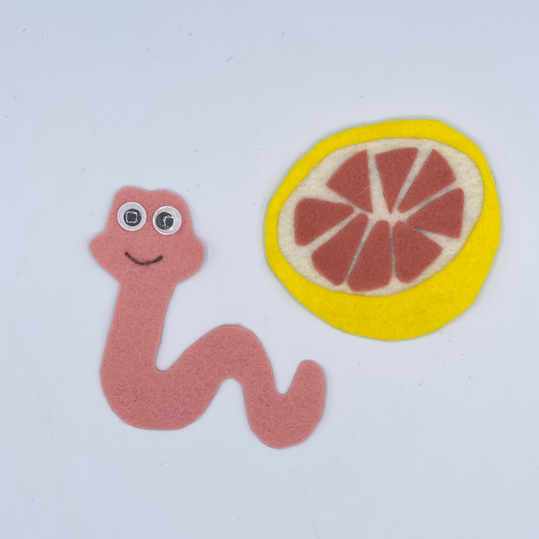  Herman the Worm Felt Story Set – Celebrate Counting, Curiosity, and Fruity Fun