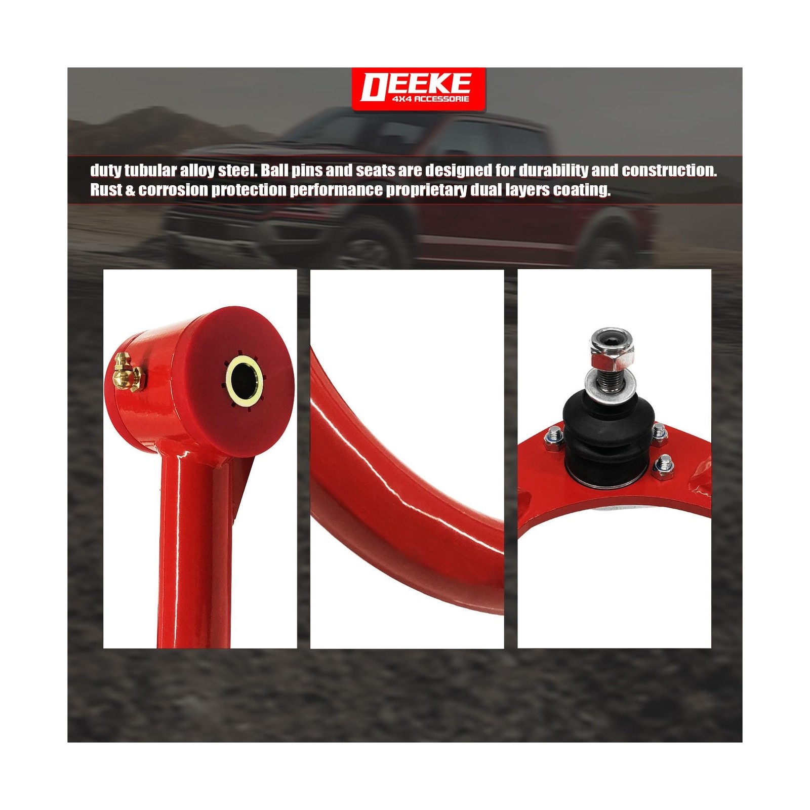 1-4″ Lift Front Upper Control Arms for 2004-2020 Ford F150, Ford Expedition 2…