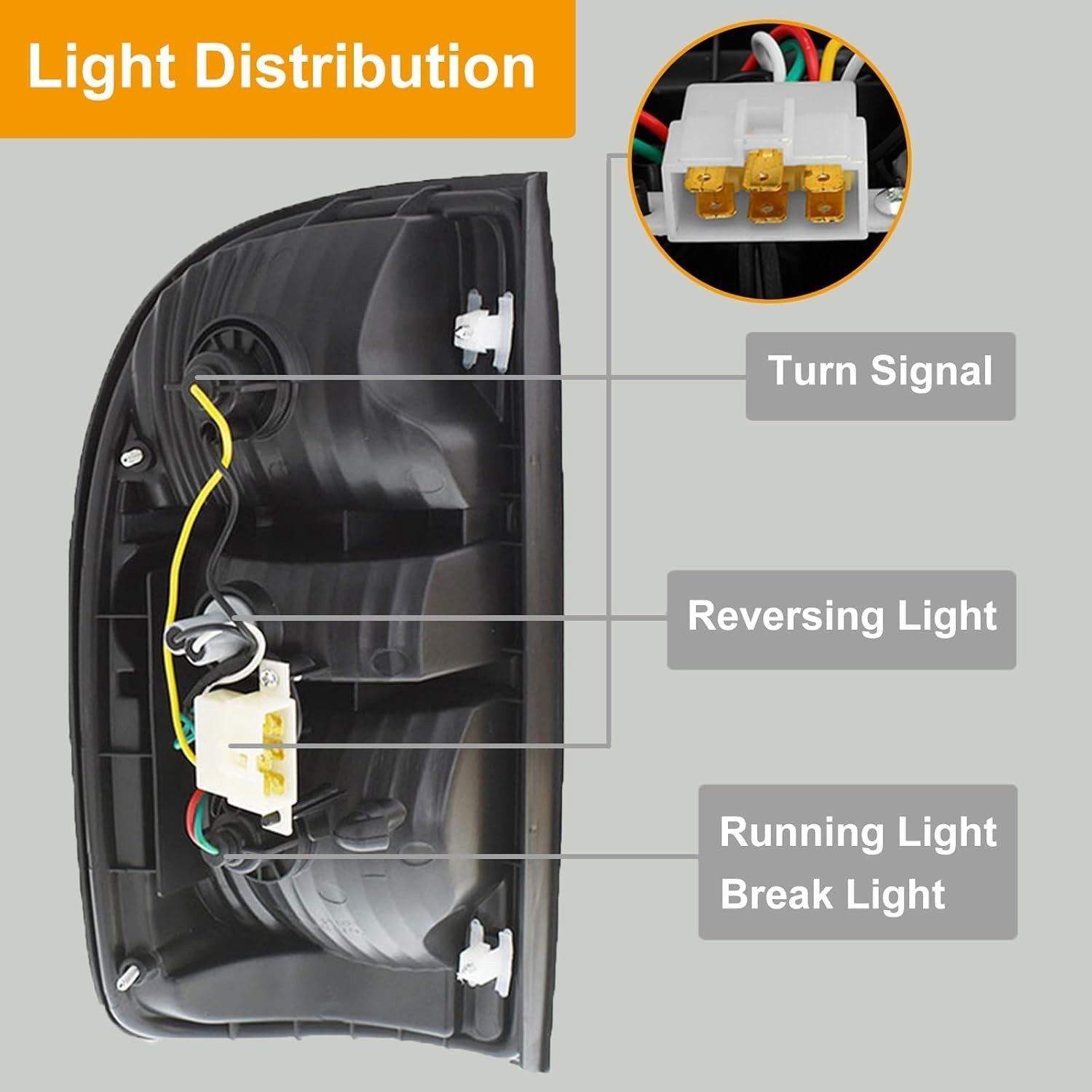 Tacoma Tail Light Compatible with 2001-2004 Toyota Tacoma 2001 2002 2003 2004