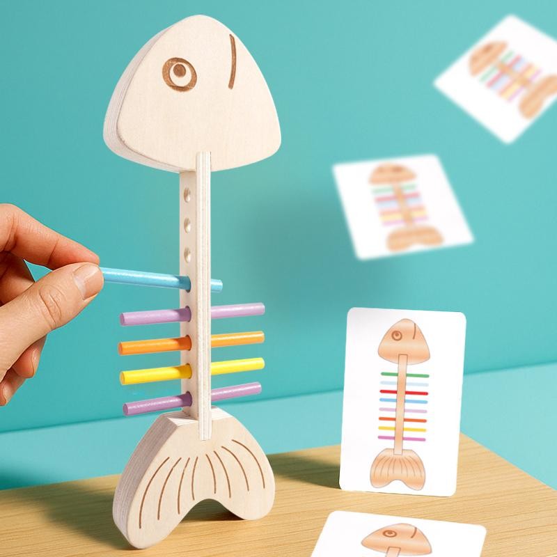 Children Wooden Balance Stick Sensory Puzzle Game Educational Birthday Gift