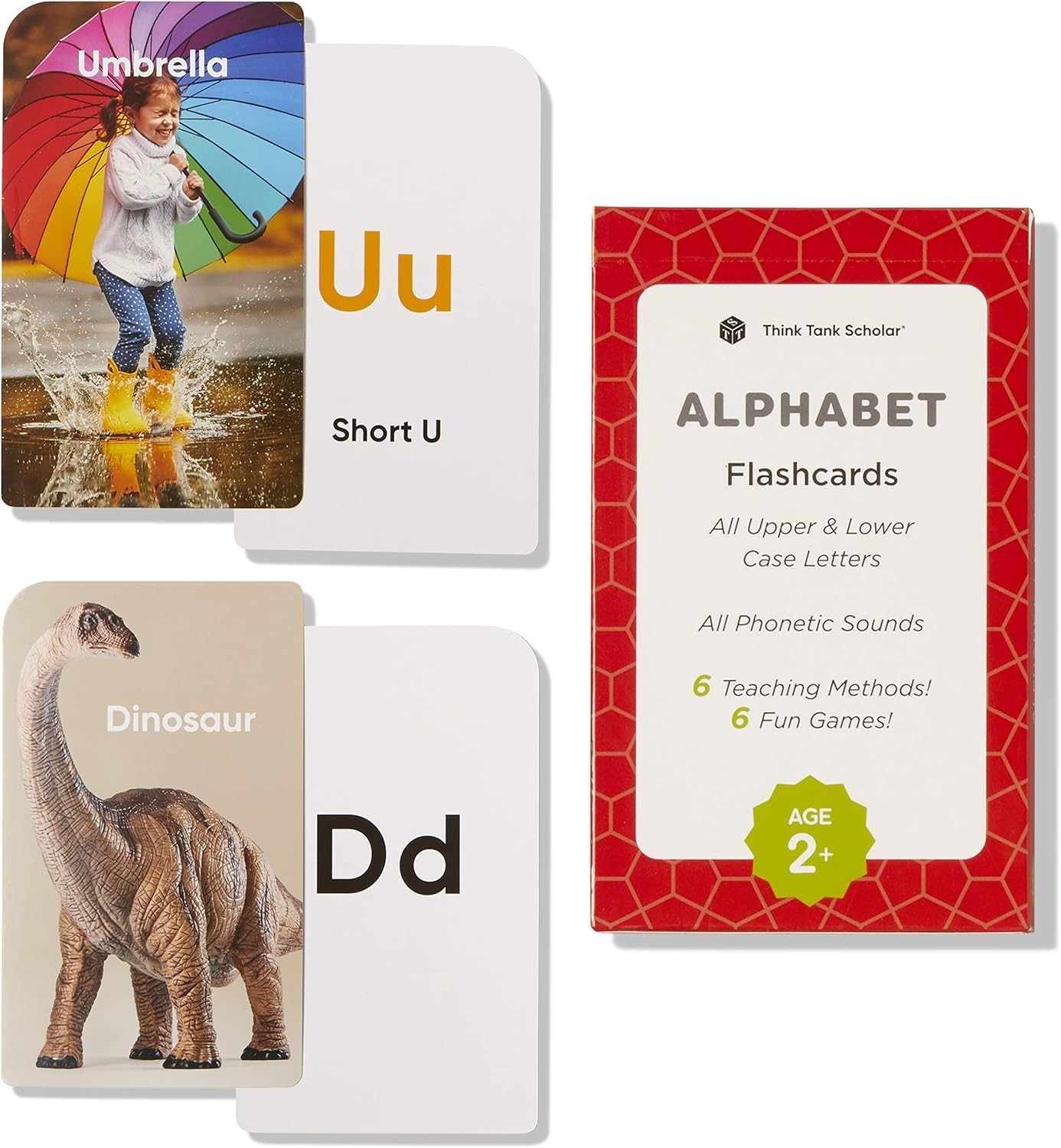 Durable ABC Flash Cards for Ages 2-6 – Phonics and Speech Development Tool
