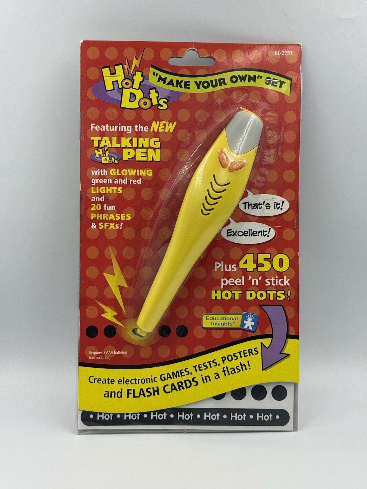 VTG Hot Dots The Talking Pen Posters Flash Cards Stickers 2006 Make Your Own Set