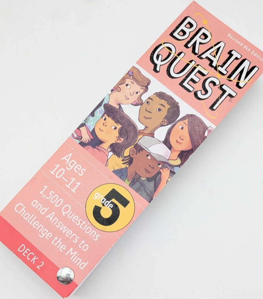 Brain Quest Card Deck Lot 3 Ages 9-11 Grade 4/5 Educational Homeschooling Q&A