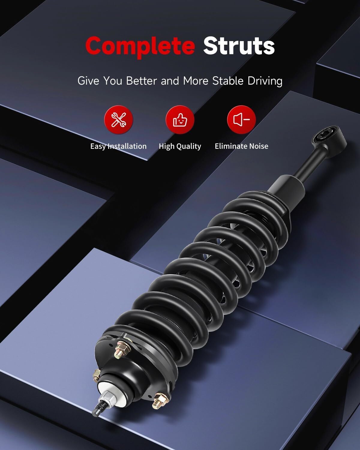 03-16 Toyota 4Runner 05-15 Tacoma 07-14 FJ Cruiser Complete Struts Pair Shock