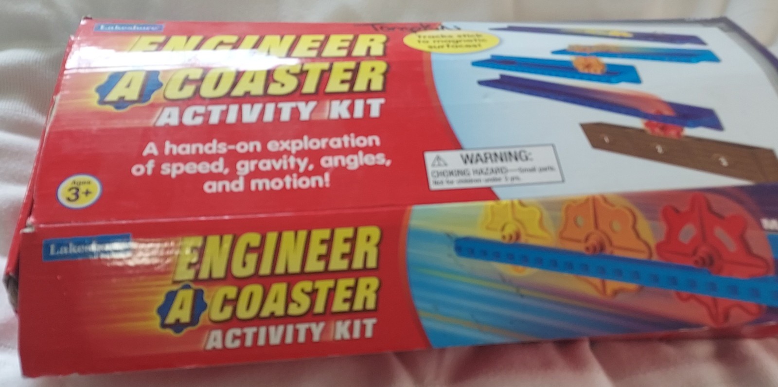 Lakeshore Engineer-A-Coaster Activity Kit STEM Roller Coaster Magnetic Tracks