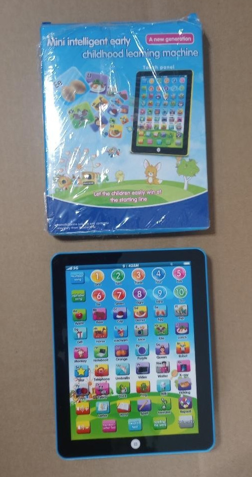 NEW Mini Intelligent Early Childhood Learning Computer Machine Blue Free US Ship