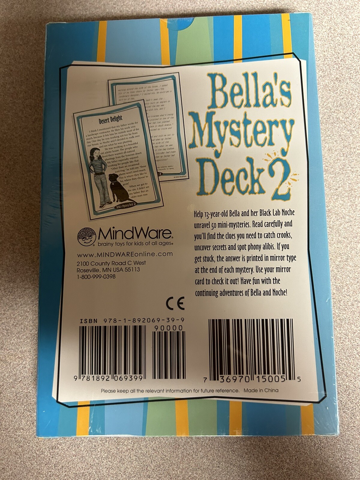 MindWare Bella’s Mystery Deck 2 – 52 illustrated cards Homeschool/grades 3,4,5