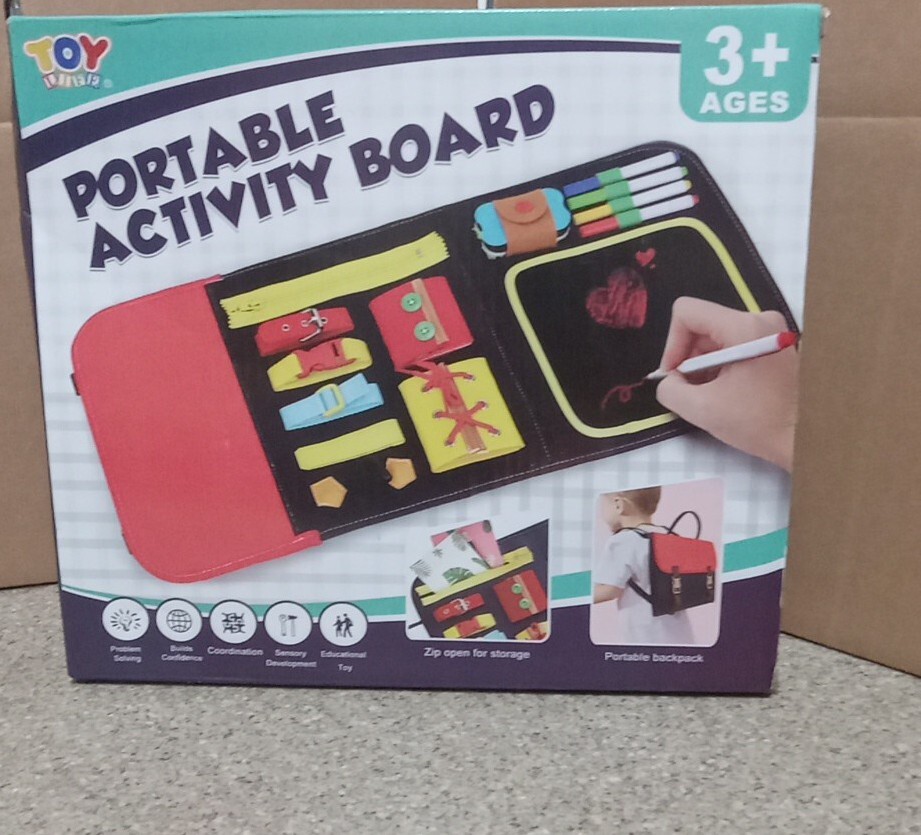 TOYLIFE Portable Activity Board – Portable backpack
