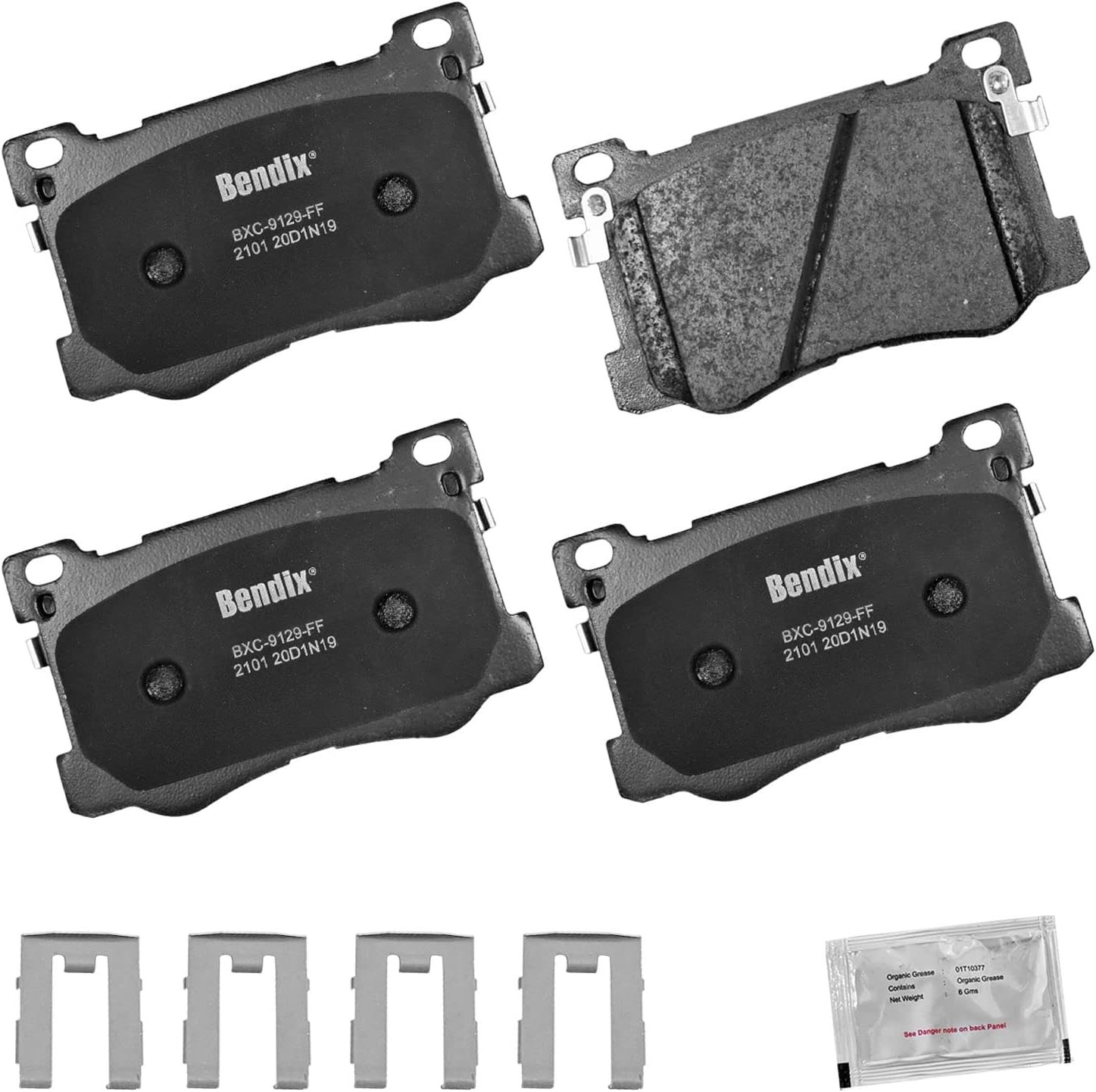 Bendix Priority 1 Ceramic Brake Pads For Genesis G80 Kia K900 2018 2020