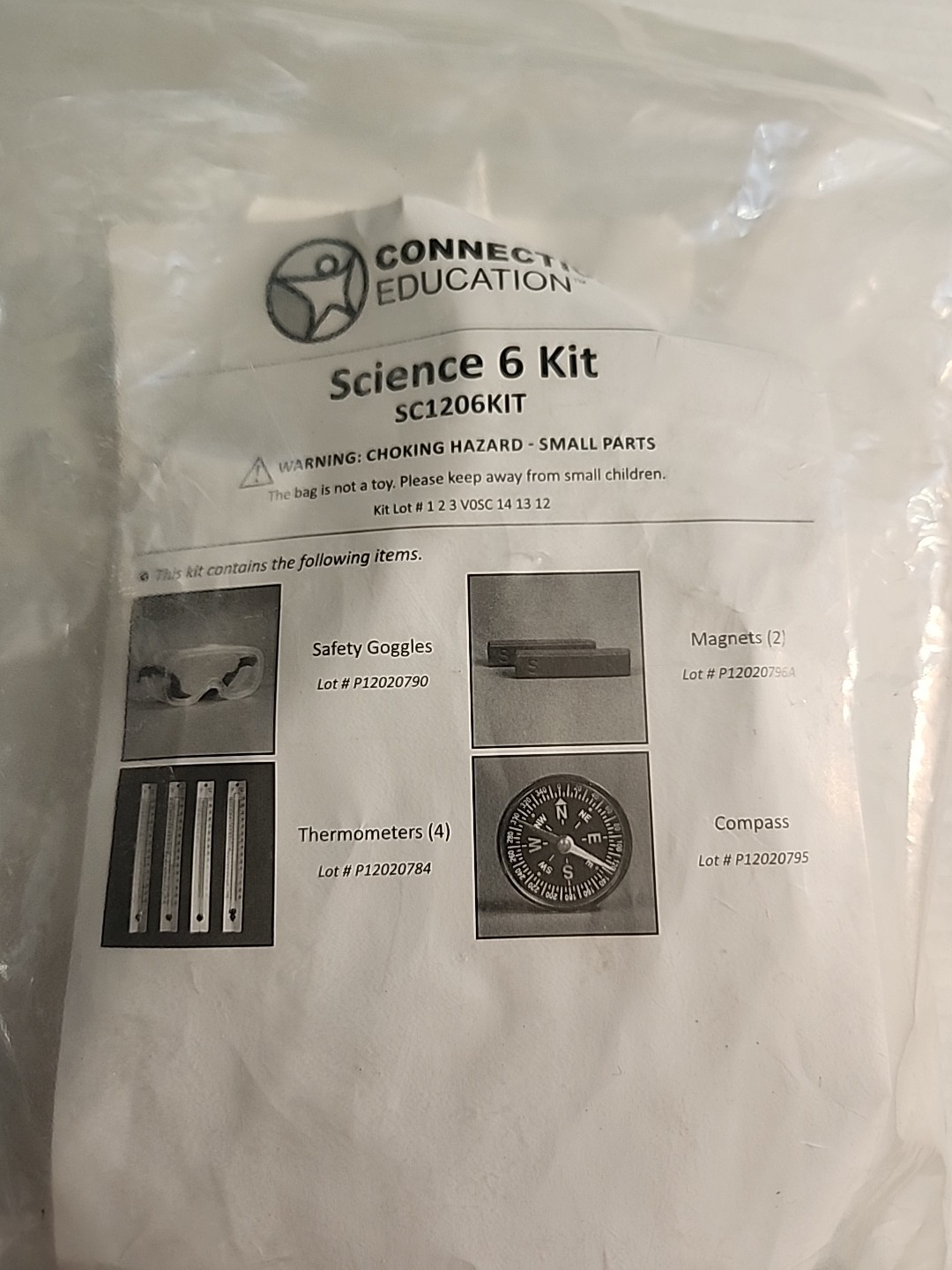 Homeschool Connections Education Science 6 Kit SC1206KIT Goggles Magnets & More