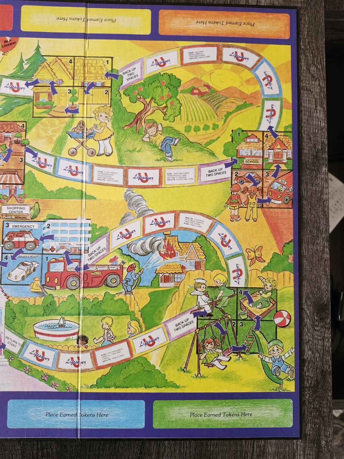 1985 Ungame Lifesaver Game. Parents teach your child safety.