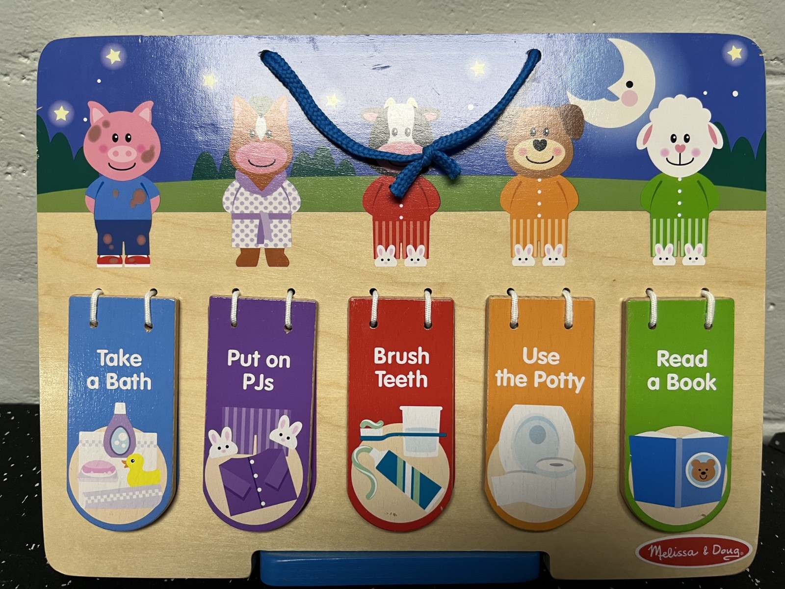 MELISSA & DOUG My Personal Daily Routines Wooden Chart Toy for Kids Ages 2 to 6