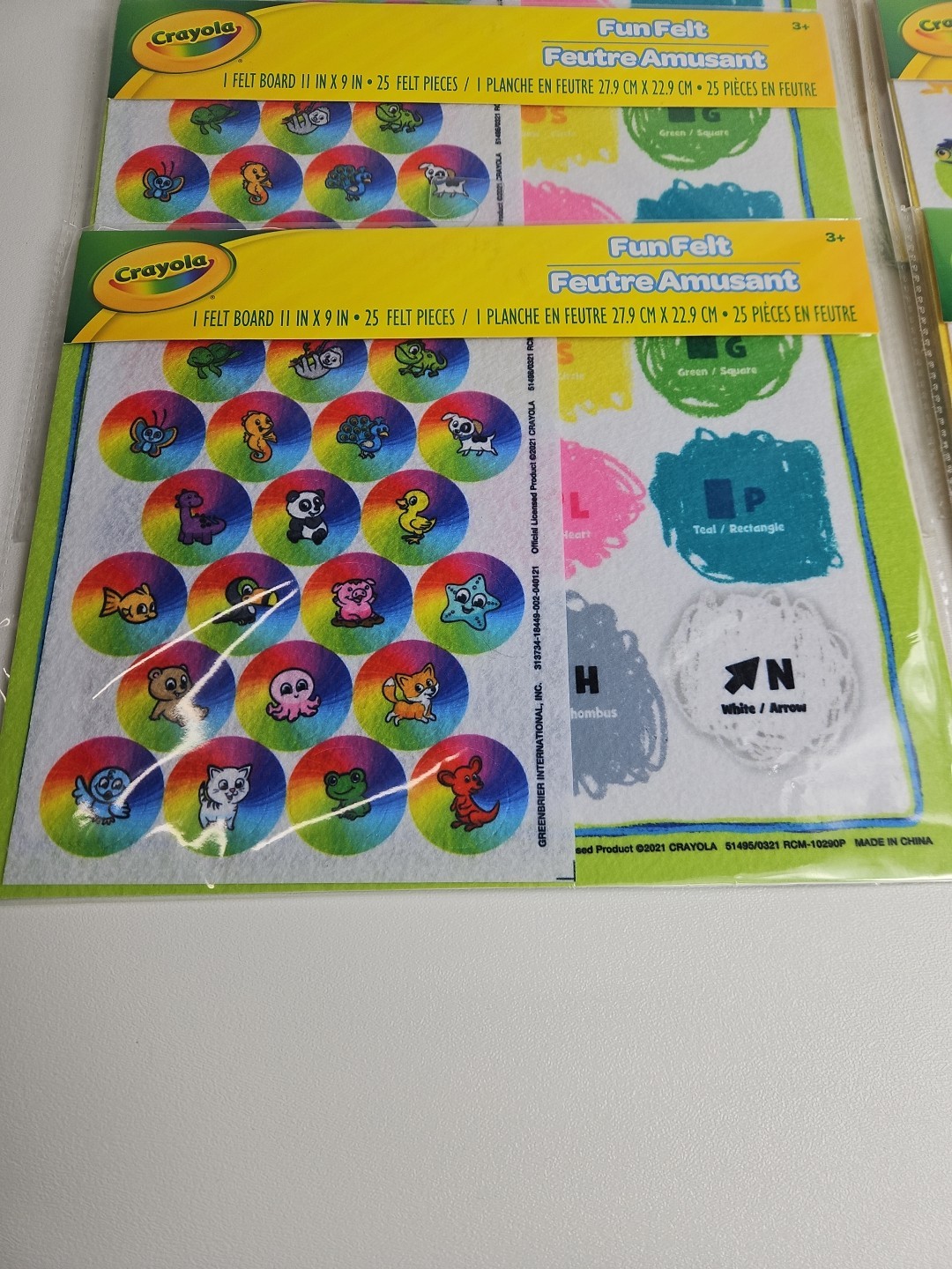 Crayola Set of 6 Fun Felt Colors Shapes Activity Kits Teachers Silly Numbers