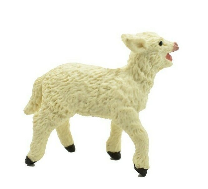Sheep, Lamb Realistic Toy Model Plastic Replica Barn Farm Animal, 2.25″ F1313