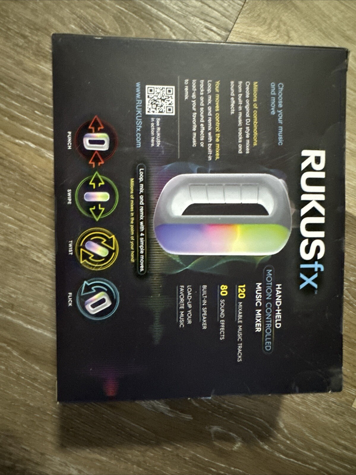 Just Play Rukus FX Handheld Electronic Game White Motion Controlled Music Mixer