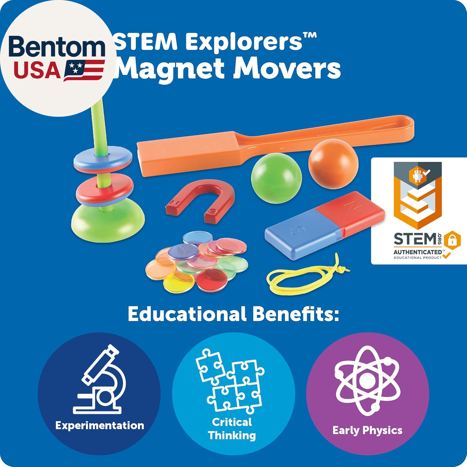 STEM Explorers Magnet Movers – Science for Kids Sensory Bin, Critical Thinking,