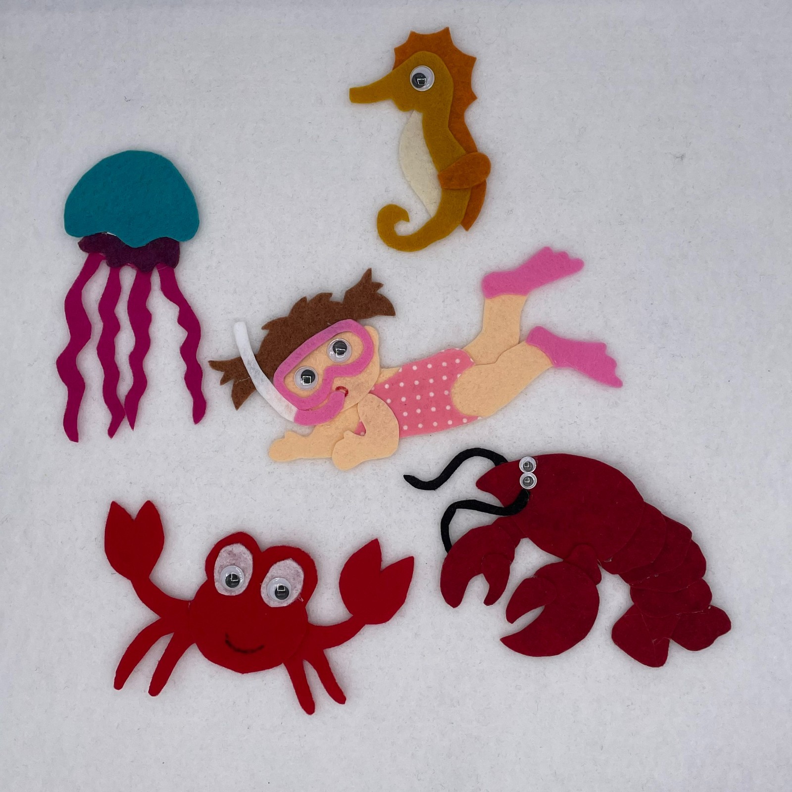 Under the Sea, Ocean Life, Sample Set for Felt or Flannel Board Play